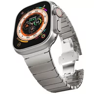 Akcesoria do smartwatchy - Steel Link pasek bransoleta do Apple Watch 42/44/45/49mm (Starlight Titanium) - miniaturka - grafika 1