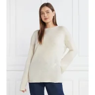 Swetry damskie - Tommy Hilfiger Wełniany sweter BOAT-NK | Relaxed fit - miniaturka - grafika 1