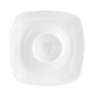 Inne naczynia kuchenne - Podstawka porcelanowa na jajko 13 cm kremowy - miniaturka - grafika 1