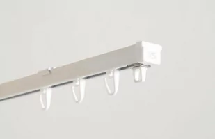 KOMPLETNY KARNISZ POJED. SZYNA KS ALUMINIOWA BIAŁA - Karnisze - miniaturka - grafika 1
