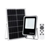 Lampy ogrodowe - Naświetlacz solarny LED 100W BARES SLR-73142-100W Italux - miniaturka - grafika 1