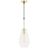 Lampy sufitowe - NOWOCZESNA LAMPA WISZĄCA KLASYCZNE ZŁOTO SHARD W1 - miniaturka - grafika 1