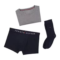 Skarpetki damskie - Tommy Hilfiger Męskie skarpety do bagażnika opakowanie na prezenty, Des Sky/Md HTHR/Des Sky, L, Des Sky/Md Hthr/Des Sky - miniaturka - grafika 1
