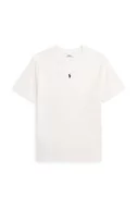 Koszulki dla chłopców - Polo Ralph Lauren t-shirt bawełniany dziecięcy kolor biały gładki - miniaturka - grafika 1