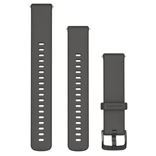 Pasek GARMIN 010-13256-00 do Garmin Forerunner 255S/265/Vivoactive 3S/4S/Venu 2S/3S (18 mm) Żwirowoszary - Akcesoria do smartwatchy - miniaturka - grafika 1