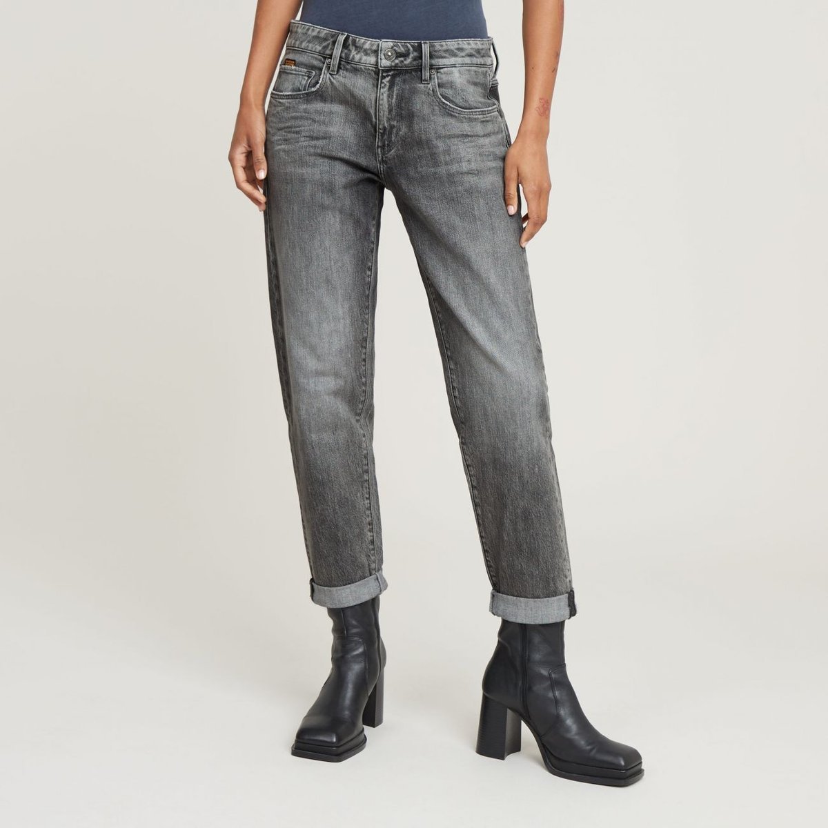 jeansy damskie g-star d15264 d931 kate boyfriend h095 sun faded gunmetal