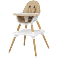 Krzesełka do karmienia - Milly Mally Krzesełko do karmienia 2w1 Malmo Beige 3755 - miniaturka - grafika 1
