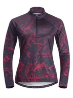 Koszulki sportowe damskie - Jack Wolfskin Koszulka kolarska "Morobbia" w kolorze fioletowym - miniaturka - grafika 1