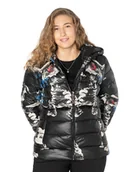 Kurtki damskie - Ciepła Zimowa Kurtka Damska Ocieplana 267-01 r XL - miniaturka - grafika 1