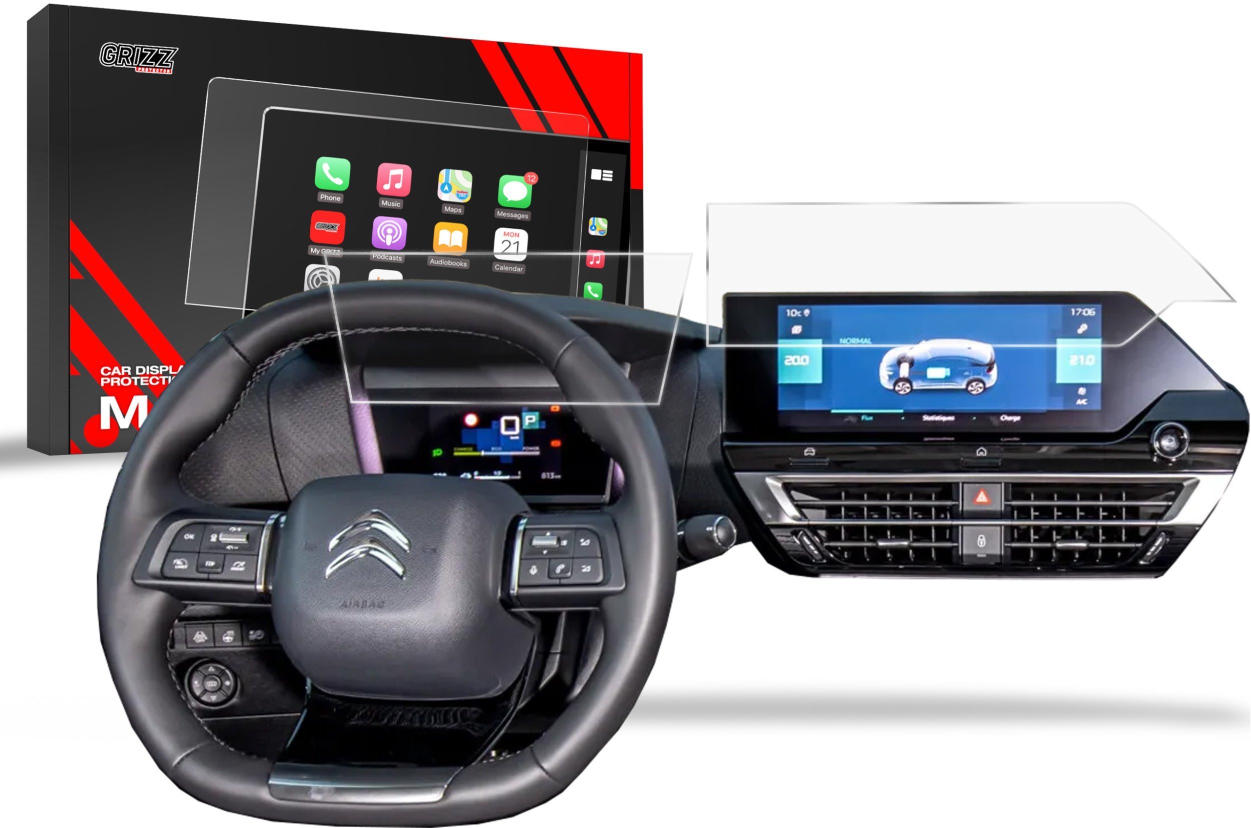 GrizzGlass Folia matowa CarDisplay Protection do Citroen C4 X 10