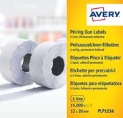 Etykiety samoprzylepne i bloki etykiet - Avery Zweckform Etykiety cenowe w rolce trwałe białe 26mm x 12mm Zweckform PLP1226 - miniaturka - grafika 1