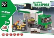 Klocki - ICOM Klocki Blocki Transport Ciężarówki 253 elementy - miniaturka - grafika 1