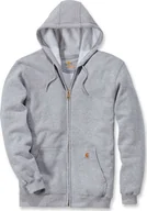 Bluzy męskie - Carhartt Bluza Carhartt Midweight Hooded ZIP Grey - miniaturka - grafika 1