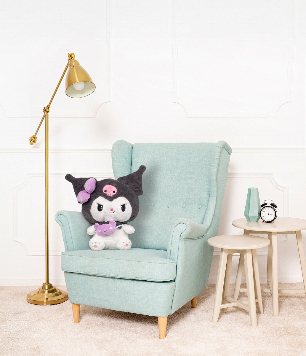 Duży Miś Pluszowy Hello Kitty Kuromi Z Torebką Pluszak Bajka - 50cm