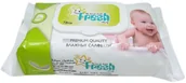 Inne artykuły czyszczące - FRESH BABY Chusteczki nawilżane Sensitive 72 sztuk - miniaturka - grafika 1