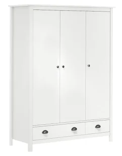 Klasyczna biała trzydrzwiowa szafa M0-H76 - Szafy Klasyczna biała trzydrzwiowa szafa M0-H76 - Szafy - miniaturka - grafika 1