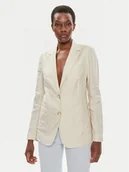 Marynarki i żakiety damskie - Tommy Hilfiger Marynarka WW0WW42454 Beżowy Regular Fit - miniaturka - grafika 1