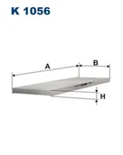 Filtry kabinowe - Filtron Filtr, wentylacja przestrzeni pasażerskiej K 1056 K 1056 - miniaturka - grafika 1