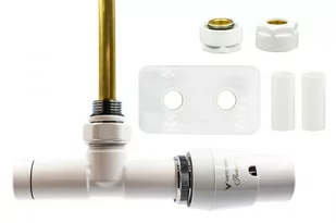 Zawór termostatyczny zespolony 50mm UNICO biały prawy Cu All in One rozeta zespolona prostokątna - Zawory i kraniki Zawór termostatyczny zespolony 50mm UNICO biały prawy Cu All in One rozeta zespolona prostokątna - Zawory i kraniki - miniaturka - grafika 1