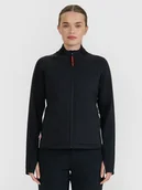 Kurtki i kamizelki sportowe damskie - 4F Kurtka trekkingowa z wypełnieniem Primaloft ThermoPlume damska - czarna L - miniaturka - grafika 1