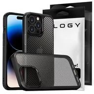 Etui i futerały do telefonów - Etui ochronne na telefon Alogy Techsuit CarbonFuse obudowa do Apple iPhone 14 Pro Max Black - miniaturka - grafika 1