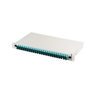 Przełącznica światłowodowa/panel krosowy digitus z wyposażeniem 19'' 1u, 24x sc dx, om3, adaptery, wysuwany, szary DN-96422/3 - Pozostałe akcesoria sieciowe - miniaturka - grafika 1