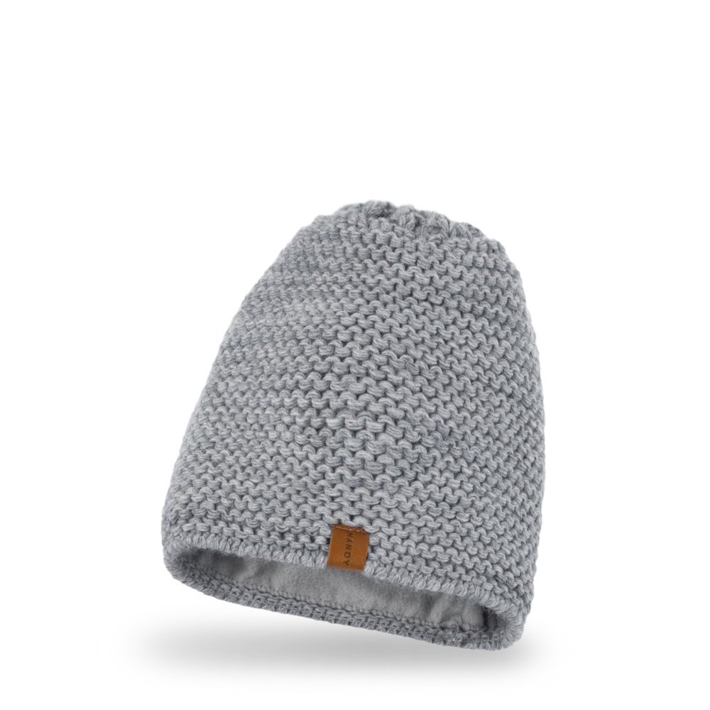 NANDY Czapka damska ciepła na polarze szary