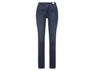 Spodnie damskie - esmara® Jeansy damskie Slim Fit (Dłuższe, 34, Ciemnoniebieski) - miniaturka - grafika 1