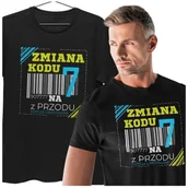 Koszulki męskie - Koszulka na 70lat prezent na urodziny Zmiana kodu na 7 z przodu DTF - miniaturka - grafika 1