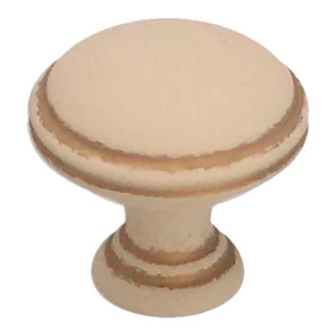 Gałka meblowa GAMET GR49 kremowy złote przetarcia - Meble modułowe i akcesoria - miniaturka - grafika 1