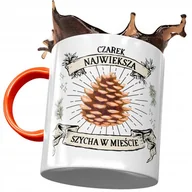 Kubki - Kubek Pomarańczowy Dla Czarka Cezarego na Prezent z Nadrukiem ze Zdjęciem+ Opakowanie na prezent (wzór 01) - miniaturka - grafika 1