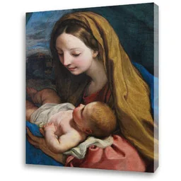 Obraz religijny na płótnie Matka Boża z Dzieciątkiem Jezus - Ikony i obrazy sakralne Obraz religijny na płótnie Matka Boża z Dzieciątkiem Jezus - Ikony i obrazy sakralne - miniaturka - grafika 1