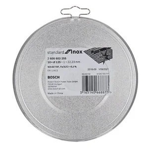 Bosch tarcza tnąca prosta Standard for Inox &#8211; Rapido WA 60 T BF, 125 mm, 2 - Tarcze do pił - miniaturka - grafika 1
