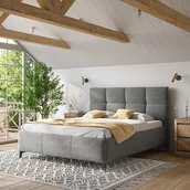 Łóżka - Łóżko OLIN COMFORTEO tapicerowane : Rozmiar - 160x200, Pojemnik  - Z pojemnikiem, Tkanina - Wind 90 - miniaturka - grafika 1