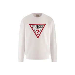 Męska Bluza GUESS AUDLEY CN FLEECE M2YQ37K6ZS1-G011 – Biały - Bluzy męskie - miniaturka - grafika 1