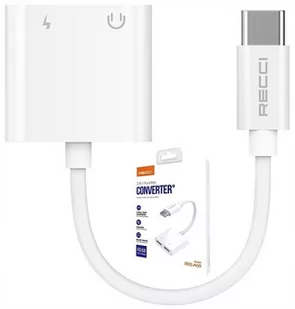 PRZEJŚCIÓWKA ADAPTER USB-C 2X USB C DO SŁUCHAWEK RECCI - Kable USB - miniaturka - grafika 1