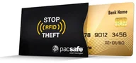 Etui na dokumenty i karty - Etui blokujące karty zbliżeniowe PACSAFE, RFID sleeve 25, czarny, 2 szt - miniaturka - grafika 1
