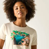 Koszulki i topy damskie - Regatta Koszulka damska Filandra VX Beżowy, Cotton, Rozmiar: 38 - miniaturka - grafika 1