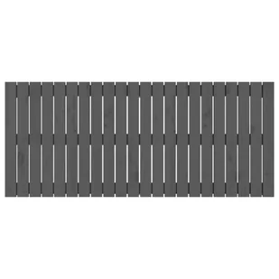 Wezgłowie łóżka, szare, 140x3x60 cm, lite drewno sosnowe Lumarko - Inne meble do sypialni - miniaturka - grafika 5