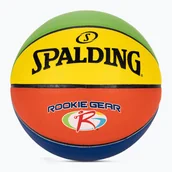 Koszykówka - Piłka do koszykówki Spalding Rookie Gear Leather multicolor rozmiar 5 - miniaturka - grafika 1