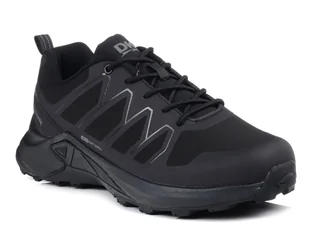 Buty trekkingowe męskie czarne niskie impregnowane DK 11122-46 - Buty trekkingowe męskie - miniaturka - grafika 1