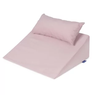Klin pod plecy BADUM, + poduszka, jasny róż, 60x50x21 cm - Poduszki - miniaturka - grafika 1