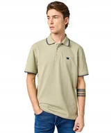Koszulki męskie - Koszulka Wrangler POLO SHIRT 112362829 Tea L - miniaturka - grafika 1