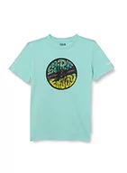 Koszulki dla chłopców - Hurley Hurley Hrlb Skull Beach Lenticular T-Shirt chłopięcy Tropical Twist 8-10J 984488 - miniaturka - grafika 1