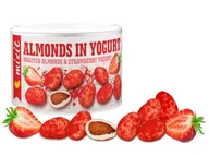 Orzechy i nasiona - Mixit Migdały w jogurcie z pudrem truskawkowym 240 g - miniaturka - grafika 1