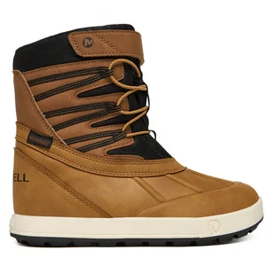 Śniegowce Merrell Snow Bank 5 MK268433 Brązowy - Buty dla chłopców - miniaturka - grafika 1