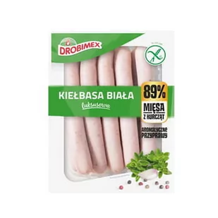 Kiełbasa Biała Luksusowa Z Kurcząt 400 G Drobimex - Pasztet i przetwory mięsne - miniaturka - grafika 1