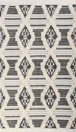 Dywany - Vintage Cozy Kelim Black / White - miniaturka - grafika 1