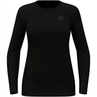 Pozostała odzież narciarska - Koszulka Termoaktywna Damska Odlo Merino 260 Długi Rękaw 112041 Czarna M - miniaturka - grafika 1