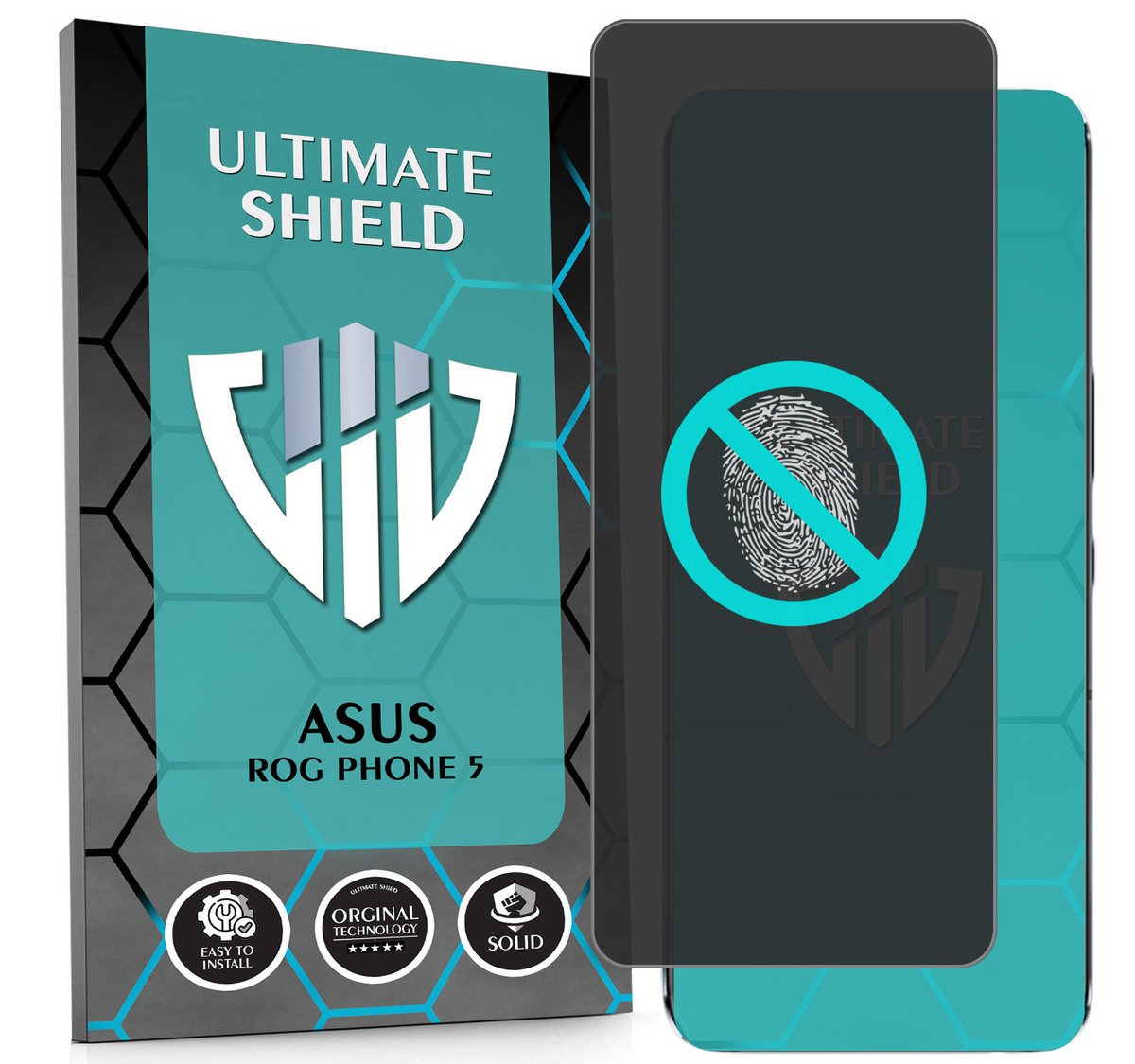NAJLEPSZE SZKŁO 5D PEŁNE DO ASUS ROG PHONE 5 SZKIEŁKO NIETŁUKĄCE ORYGINAŁ